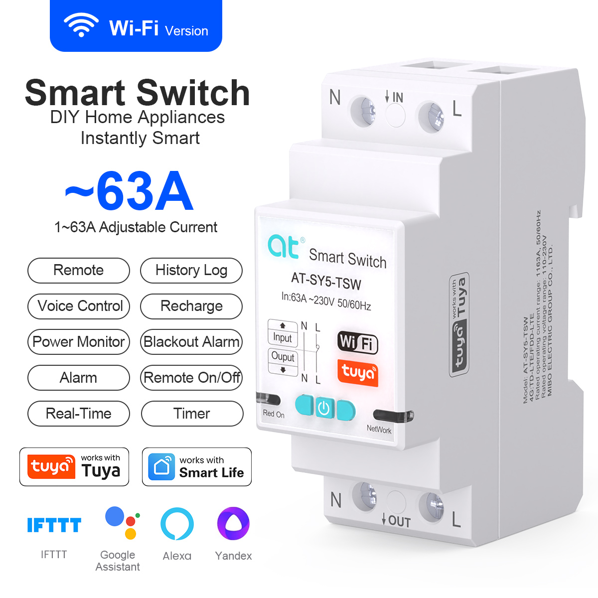 Home Automation Industry - Interruttore Intelligente Tuya WiFi, Controllo Remoto