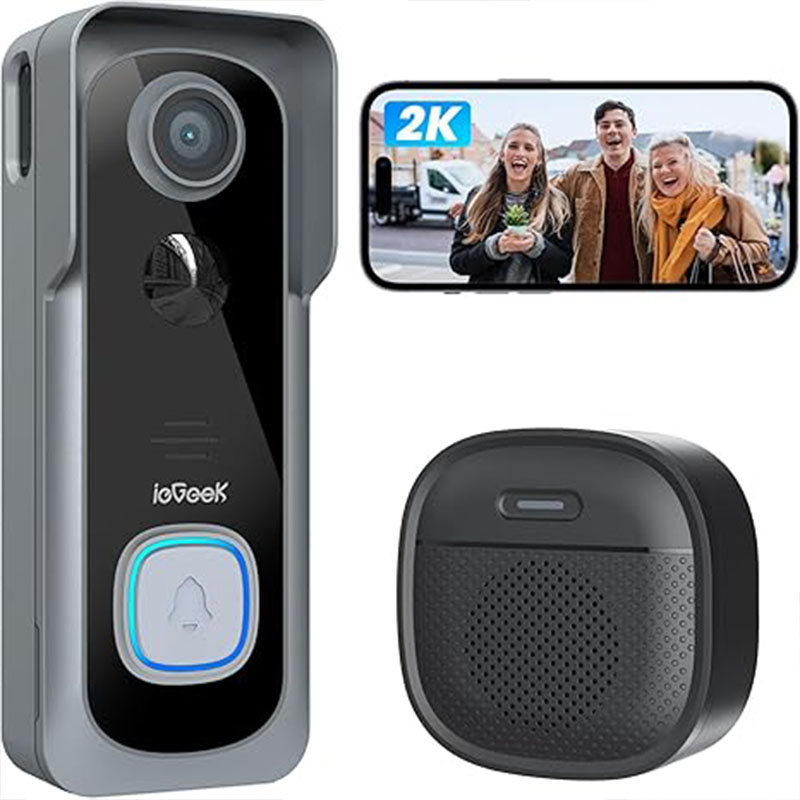 ieGeek 2K Campanello con telec - Smart Doorbell Wired recensione e prezzo